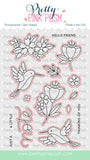 Hummingbird Floral Stamp Set