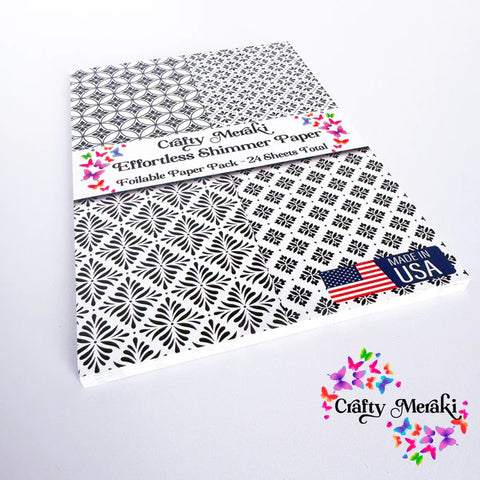 Papier scintillant sans effort Craft Meraki - Arabesque ESP