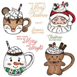 Sweet Season Mugs 6x8 Rubber Cling Stamp Set