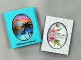 Tropical Landscape Stencil