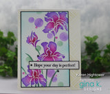 Bearded Iris Stencils