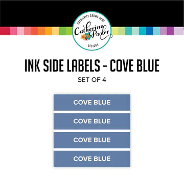 Étiquettes latérales bleues Cove