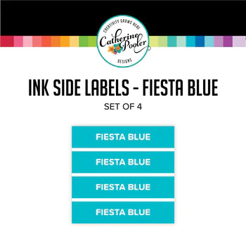 Étiquettes latérales bleues Fiesta