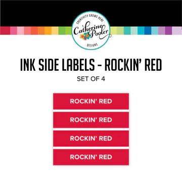 Étiquettes latérales rouges Rockin'