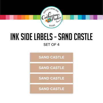 Étiquettes latérales du château de sable