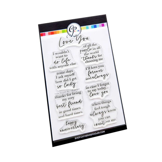 Inside Out Love You Stamp Set