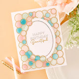 Balloon Garland & Sentiments Stencil from the It’s My Party Collection by Carissa Wiley