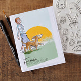 Beyond Stamping Can't Stand Still 1 - Ladies Clear Stamp Set by Josh Griffiths Studio