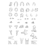 Beyond Stamping Custom Portrait #3 Clear Stamp Set by Josh Griffiths Studio