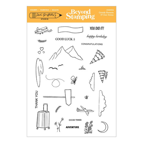 Beyond Stamping Outside Elements Clear Stamp Set by Josh Griffiths Studio