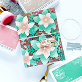 Whispers of Poinsettia stencil