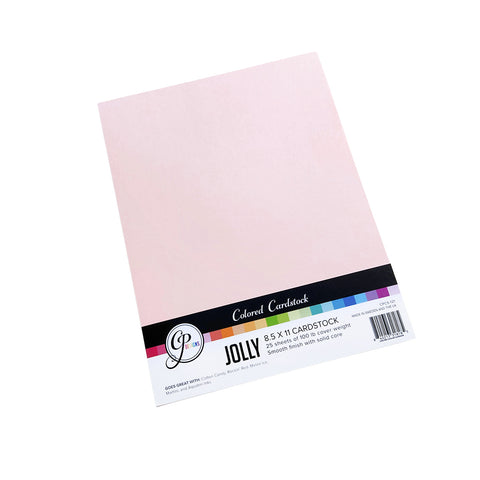 Jolly Mix Colored Cardstock (pack of 25 sheets - 5 colors w/ 5 sheets each)
