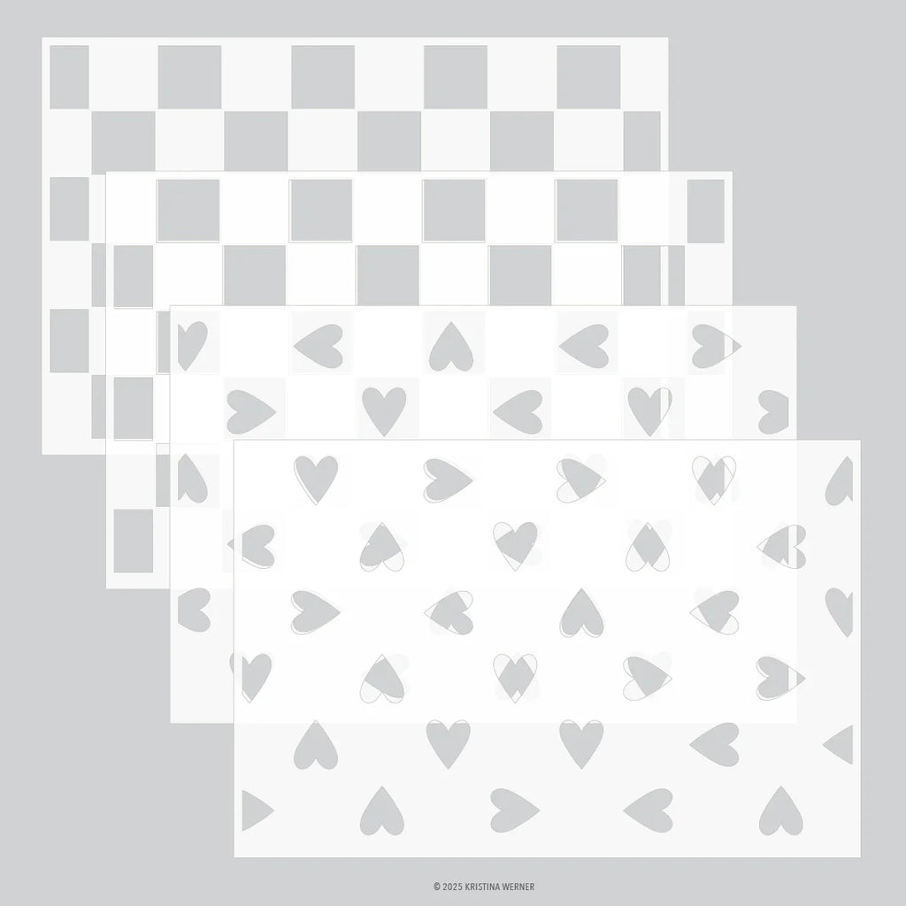 Missing Your Hugs Stencil Pack (4 qty; 9 x 6)