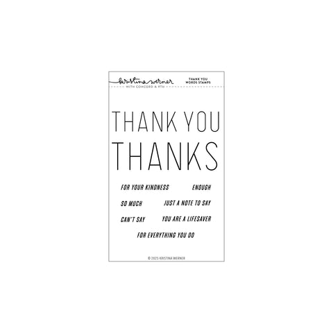 Thank You Words Stamp Set (4 x 6)