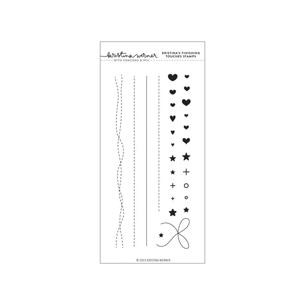 Kristina's Finishing Touches Stamp Set (4 x 8)