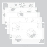 Blissful Blooms Stencil Pack (5 qty; 6 x 9)