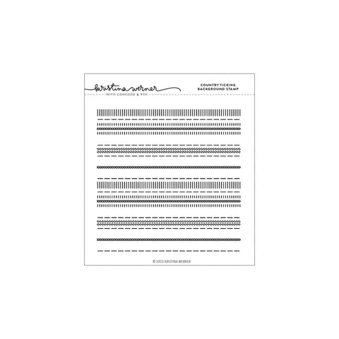 Country Ticking Background Stamp (6 x 6)