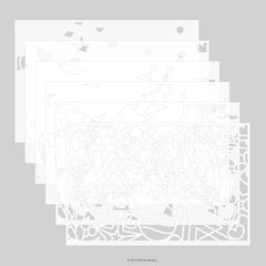 Holiday Icons Stencil Pack (6 qty; 6 x 9)