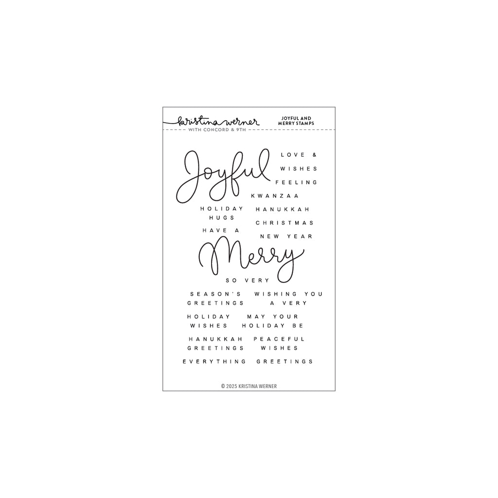 Joyful and Merry Stamp Set (4 x 6)