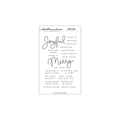 Joyful and Merry Stamp Set (4 x 6)