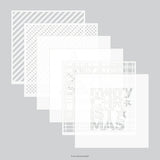 Simple Christmas Stencil Pack (6 qty; 6 x 6)