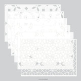 Cara Medallion Stencil Pack (6 qty; 6 x 9)