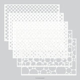 Dots on Dots Stencil Pack (5 qty; 6 x 9)