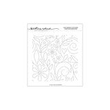 Easy Repeat Stitched Vines Background Stamp (6 x 6)