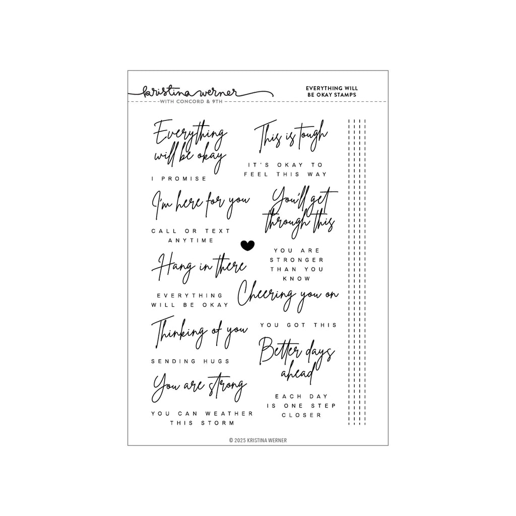 Everything Will Be Okay Stamp Set (6 x 8)
