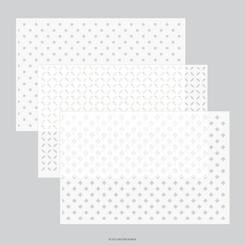 Florence Stencil Pack (3 qty; 6 x 9)