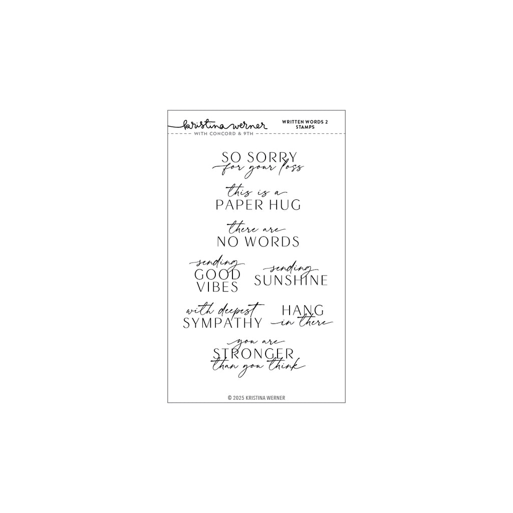 Written Words 2 Stamp Set (4 x 6)