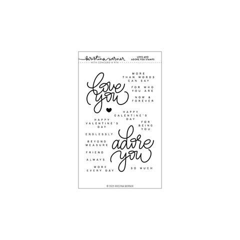Love and Adore You Stamp Set (4 x 6)
