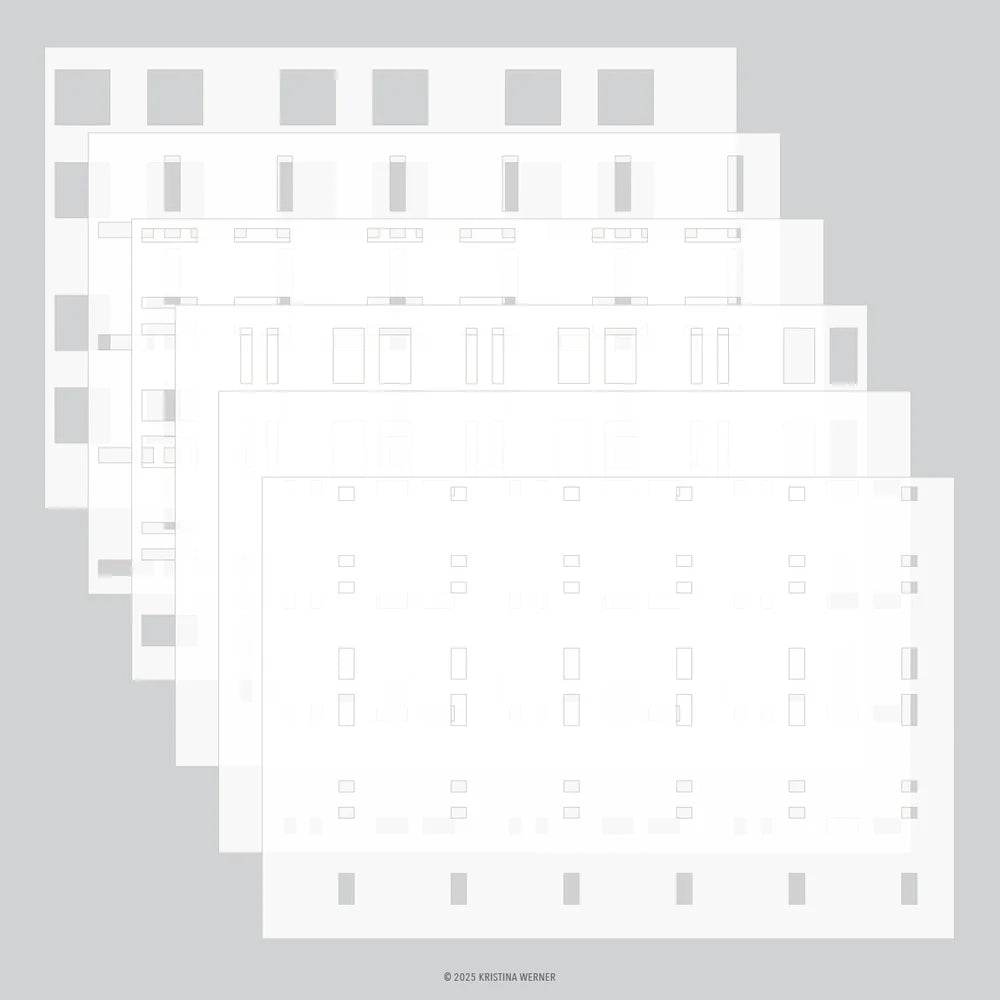 Plaid Perfection Stencil Pack (6 qty; 6 x 9)