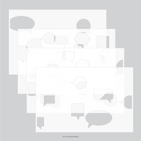 Just Talking Stencil Pack