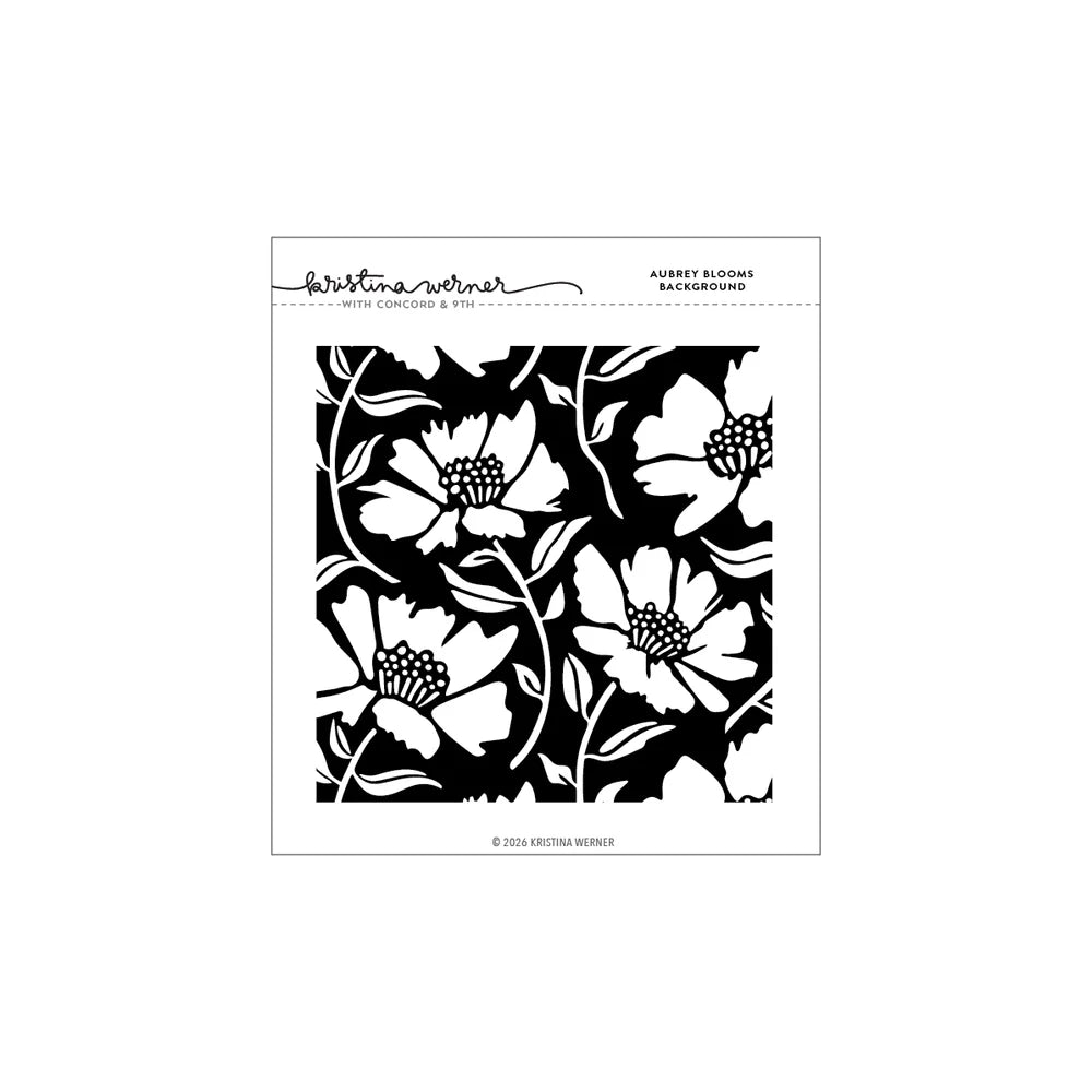 Aubrey Blooms Background Stamp (6 x 6)