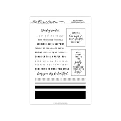 Bold Stripes Greetings Stamps (6 x 8)