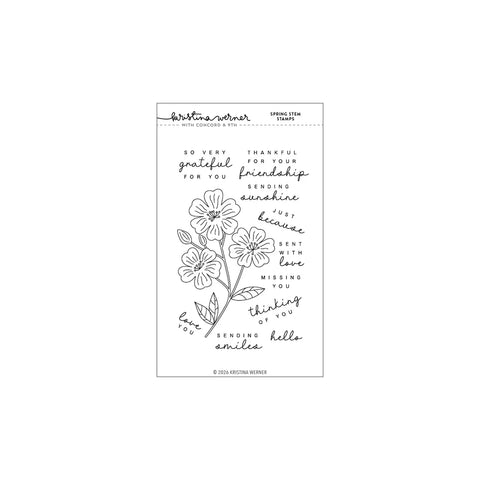 Spring Stem Stamps (4 x 6)