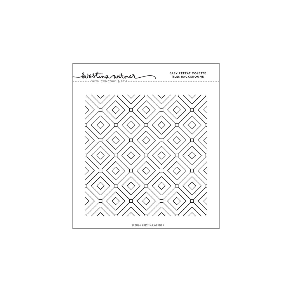 Easy Repeat Colette Tile Background Stamp (6 x 6)