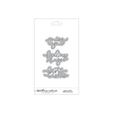 Small Script Greetings Dies