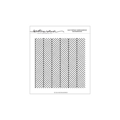Easy Repeat Herringbone Background Stamp (6 x 6)