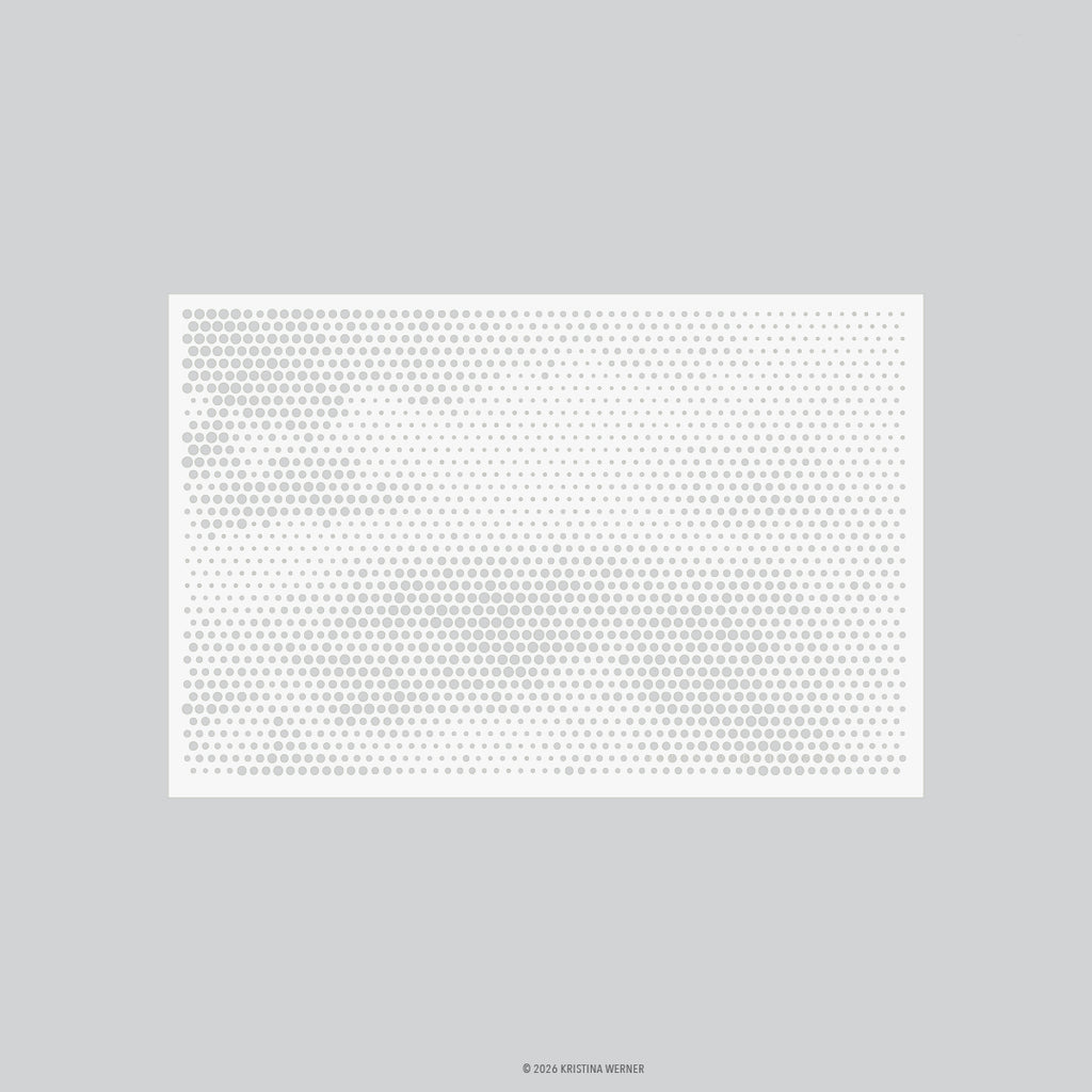Halftone Texture Stencil Pack (1 qty; 6 x 9)