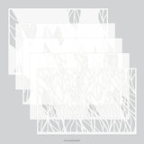 Leaf Flow Stencil Pack (5 qty; 6 x 9)