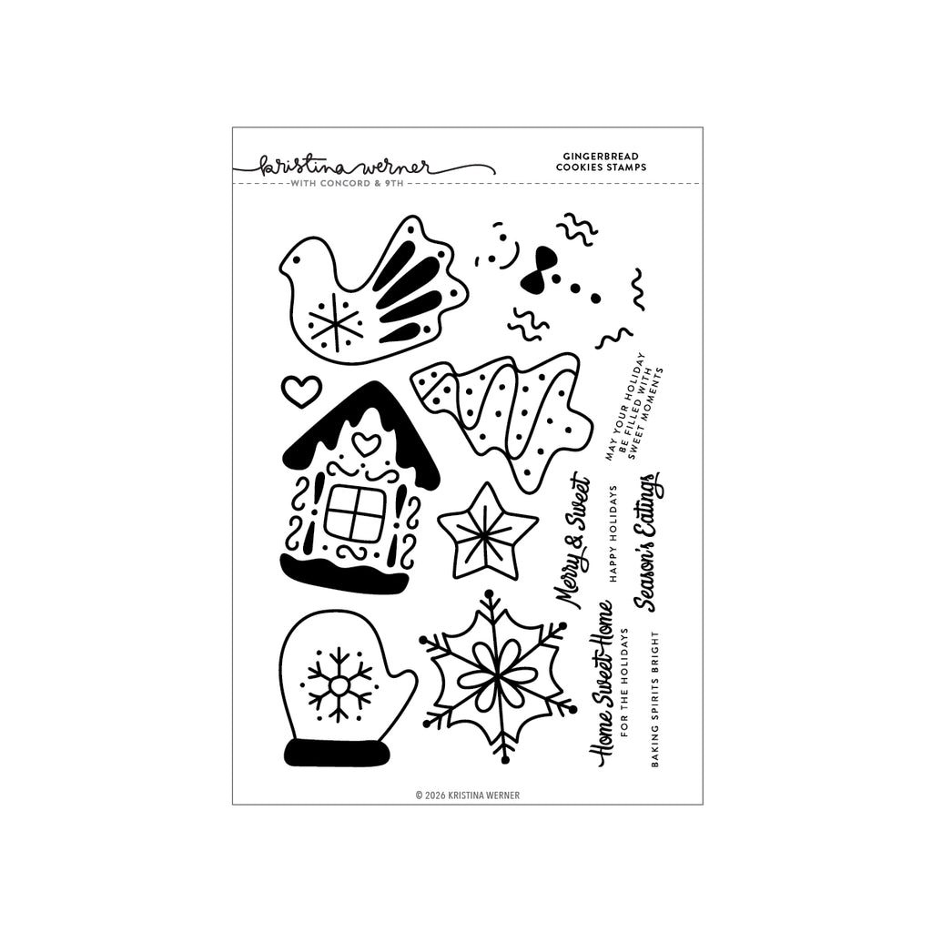 Gingerbread Cookies Stamp Set (6 x 8)