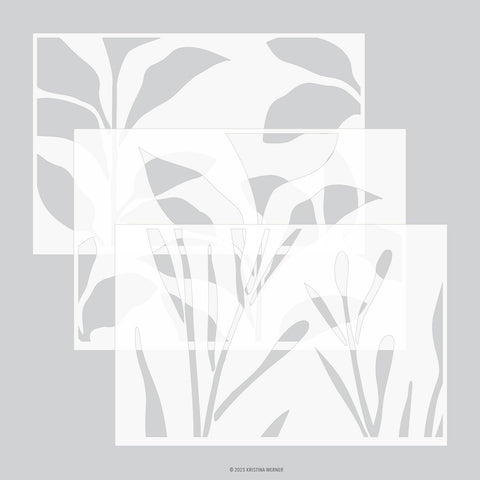 Botanic Shade Stencil Pack (3 qty.; 6 x 9)