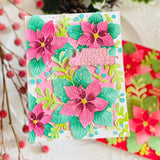 Whispers of Poinsettia stencil