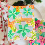 Whispers of Poinsettia stencil