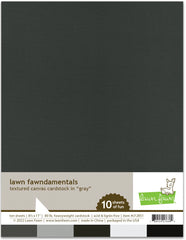 Textured Canvas Cardstock - Gray