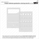 Simply Celebrate Graduation Coloring Stencils