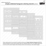 Simply Celebrate Hangouts Coloring Stencils