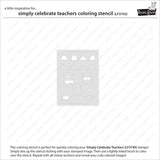 Simply Celebrate Teachers Coloring Stencil